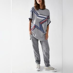 NWOT Free People Star Ridee Tee Medium/Large